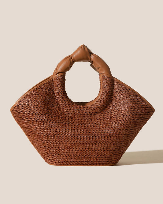 CASTELL RAFFIA - Knotted-handle Tote Bag | Hereu Women