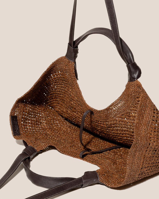 FONOL L RAFFIA - Crocheted Raffia Basket | Hereu Women