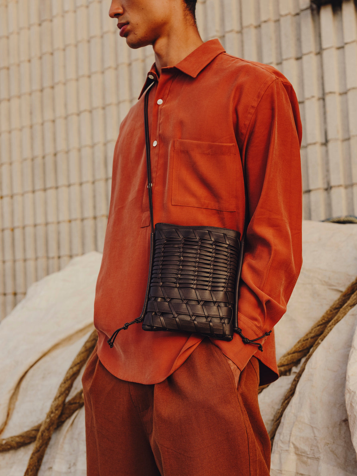 TRENA - Flat Square Crossbody Bag | Hereu Women|Men