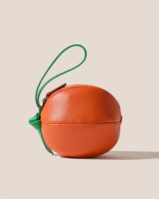 TARONJA PURSE - Orange-Shaped Leather Coin Purse | Hereu Women