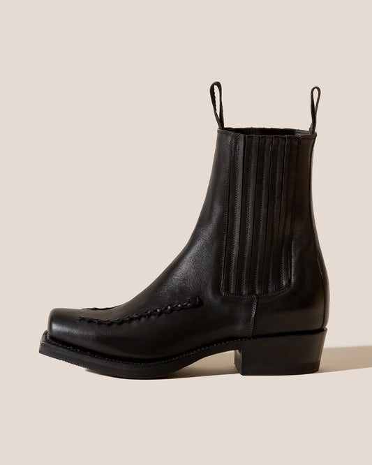 AGULLA - Square-Toe Braided Detail Chelsea Boot | Hereu Men