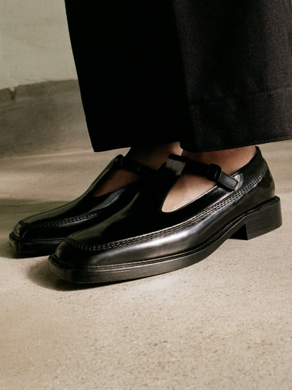 LLUISA POLISHED - T-bar Loafer | Hereu Women