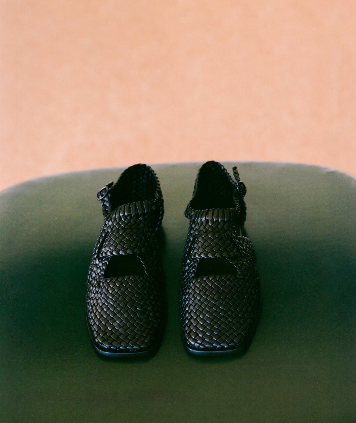 SERRA - Woven T-Bar Sandal | Hereu Women