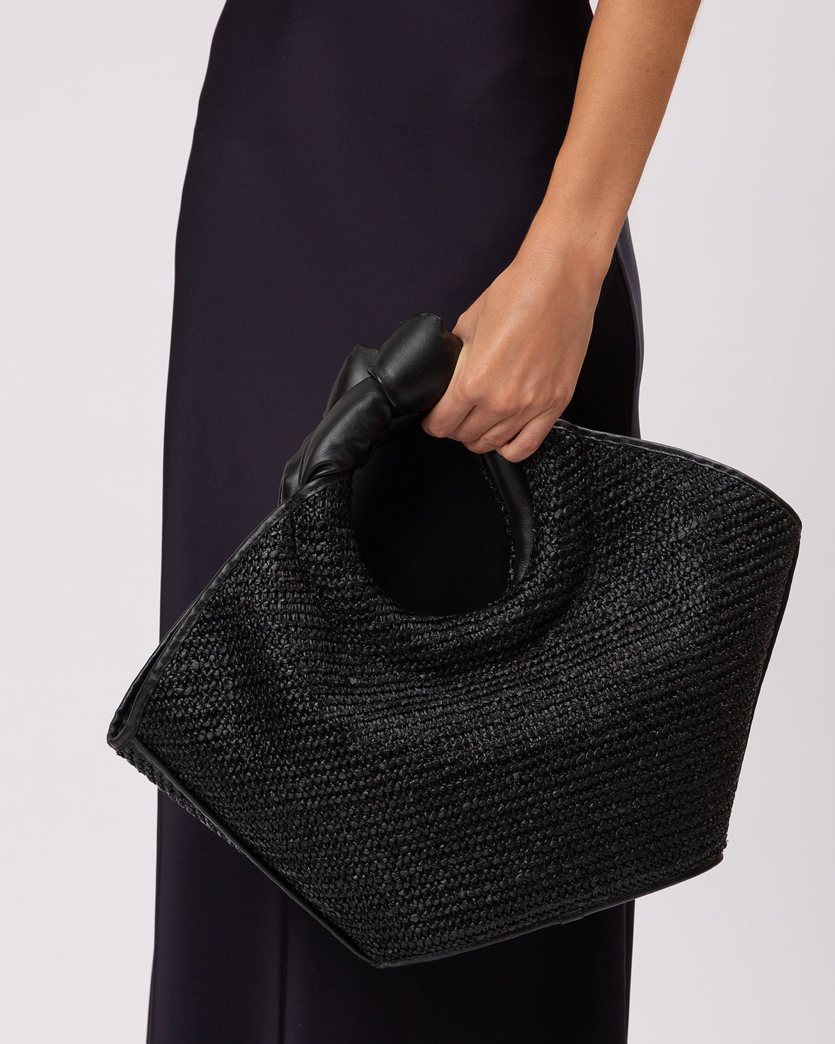 CASTELL RAFFIA - Knotted-handle Tote Bag | Hereu Women