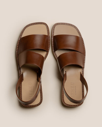 ALOC RUBBER - Asymmetrical Sandal | Hereu Men