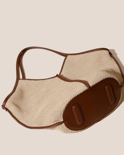 CALELLA SOFT RAFFIA - Leather-trimmed Tote Bag | Hereu Men|Women