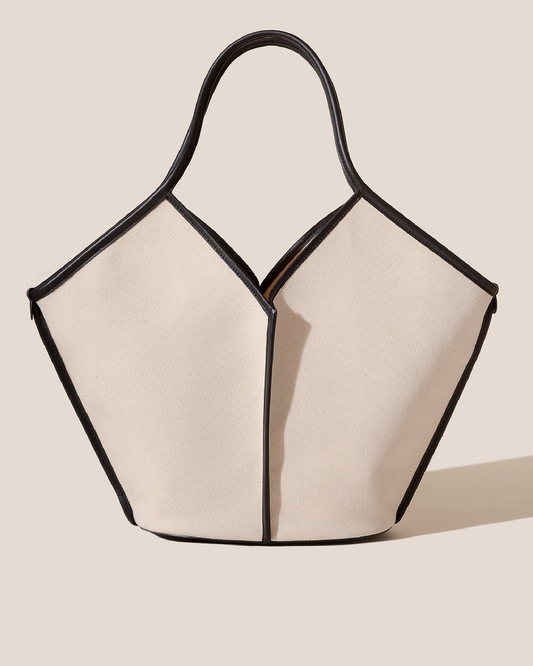 CALELLA - Leather-trimmed Organic Cotton Tote Bag | Hereu Women|Men