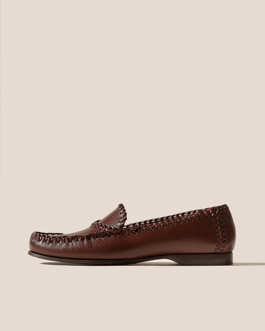 SASTRE SUPPLE SHINY - Braided Seam Slip-On Loafer | Hereu Women