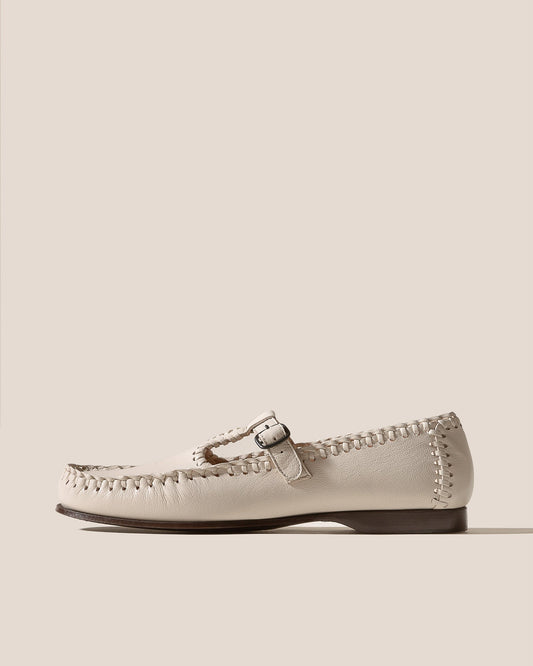 ALCOVER SUPPLE SHINY - Braided Seams T-bar Loafer | Hereu Women