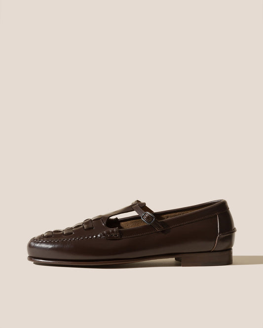 MAQUEDA - Interwoven T-Bar Loafer | Hereu Women