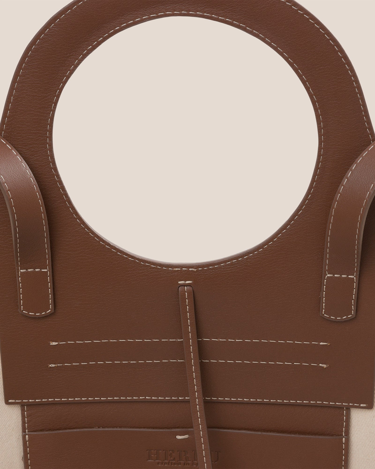CALA S - Leather-trimmed Canvas Tote Bag | Hereu Women|Men