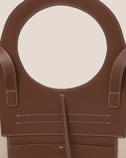 CALA S - Leather-trimmed Canvas Tote Bag | Hereu Women|Men