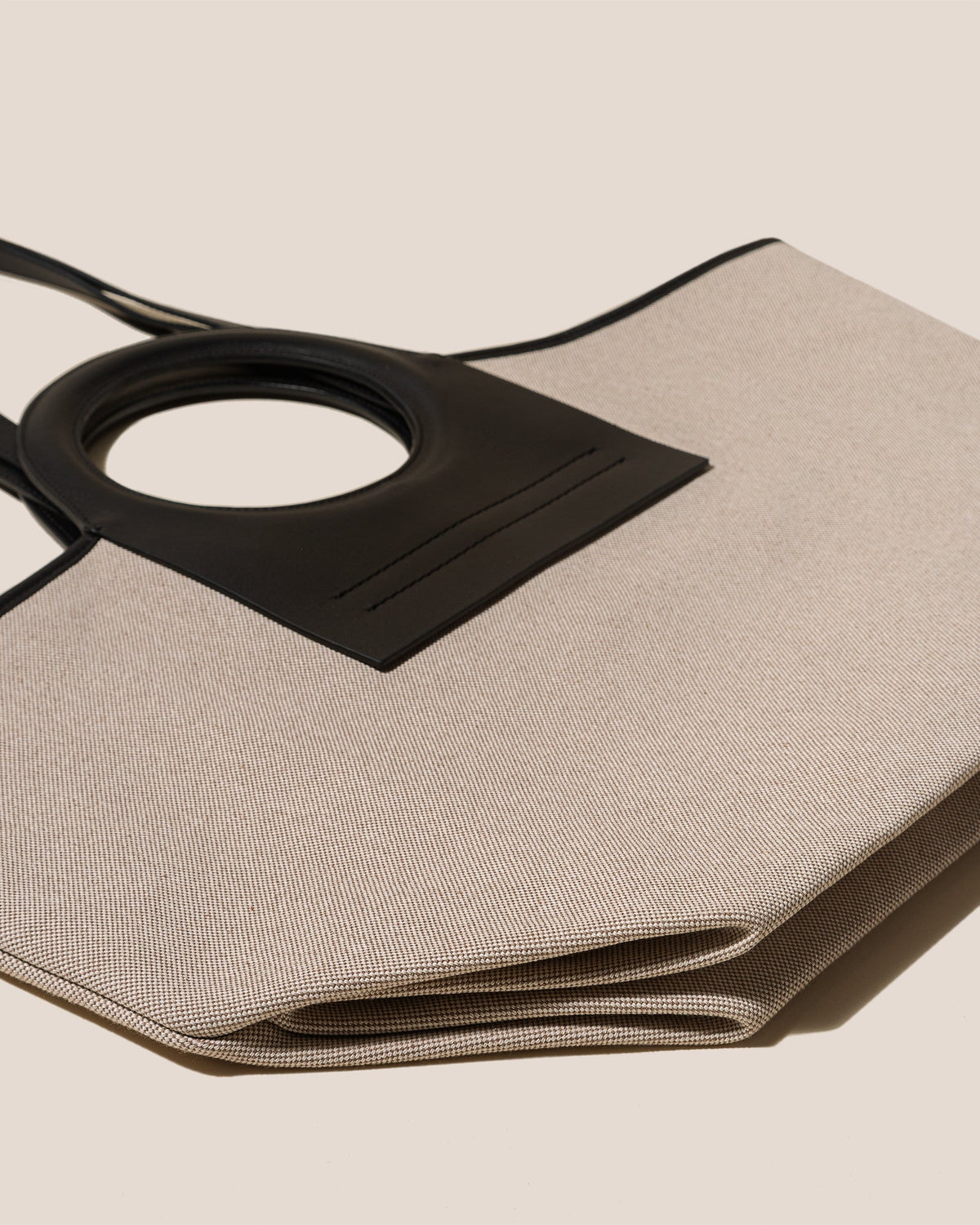 CALA S - Leather-trimmed Canvas Tote Bag | Hereu Women|Men