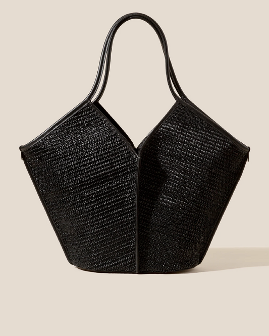 CALELLA RAFFIA - Leather-trimmed Tote Bag | Hereu Women|Men