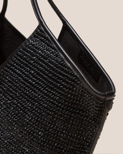 CALELLA RAFFIA - Leather-trimmed Tote Bag | Hereu Women|Men