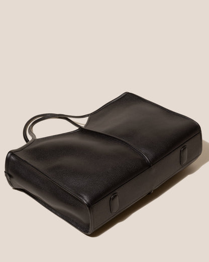 CALELLA SQUARED MEDIUM GRAINY - Leather-trimmed Tote Bag | Hereu Women|Men