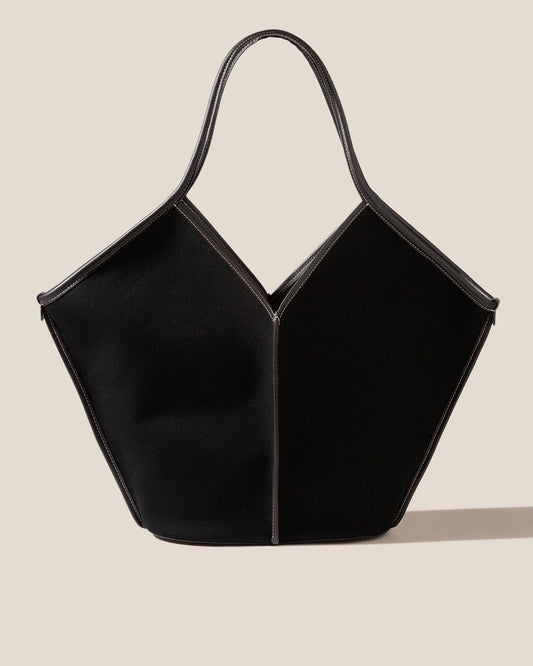 CALELLA - Leather-trimmed Organic Cotton Tote Bag | Hereu Women|Men
