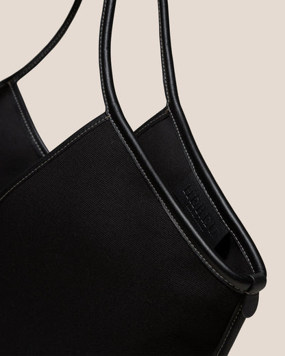 CALELLA - Leather-trimmed Organic Cotton Tote Bag | Hereu Women|Men