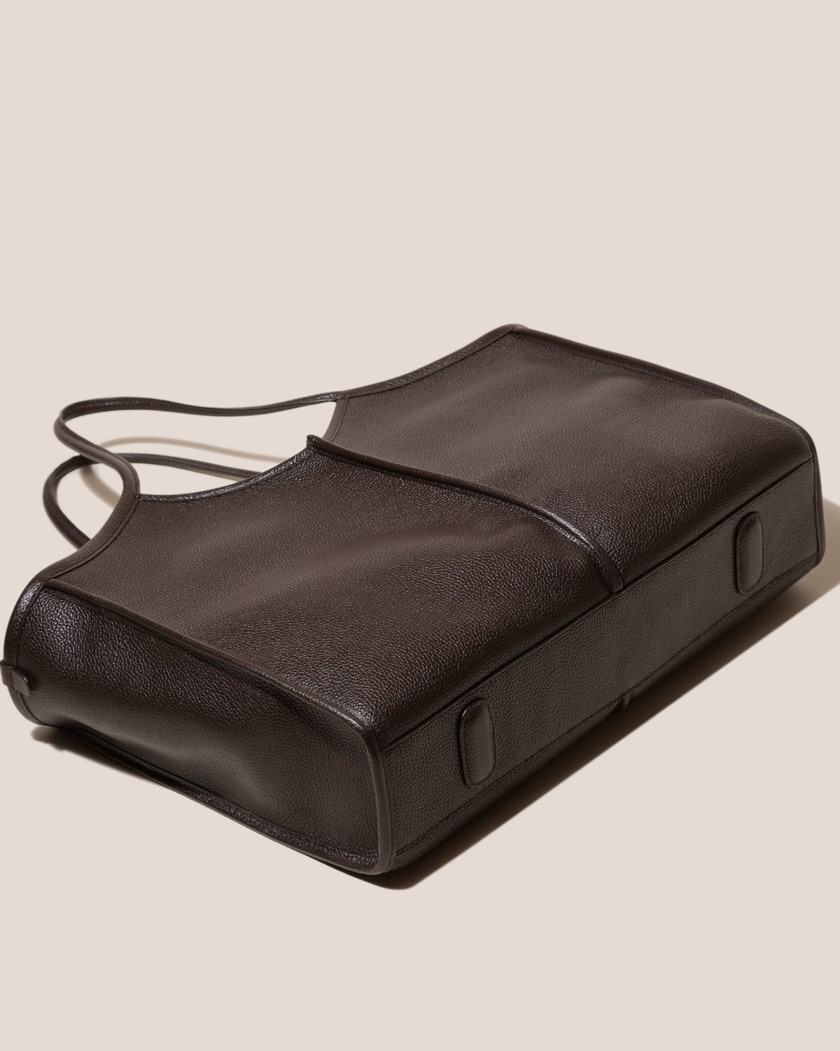 CALELLA SQUARED MEDIUM GRAINY - Leather-trimmed Tote Bag | Hereu Women|Men