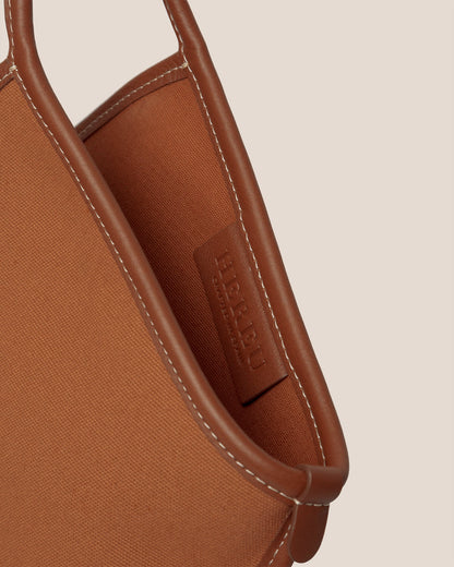 CALELLA - Leather-trimmed Organic Cotton Tote Bag | Hereu Women|Men