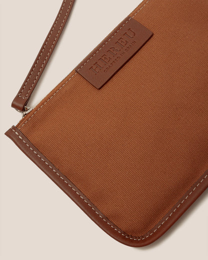 CALELLA - Leather-trimmed Organic Cotton Tote Bag | Hereu Women|Men