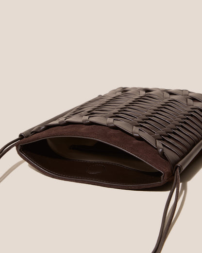 TRENA SUEDE - Flat Square Crossbody Bag | Hereu Women|Men
