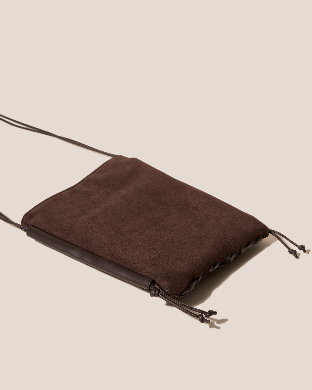 TRENA SUEDE - Flat Square Crossbody Bag | Hereu Women|Men