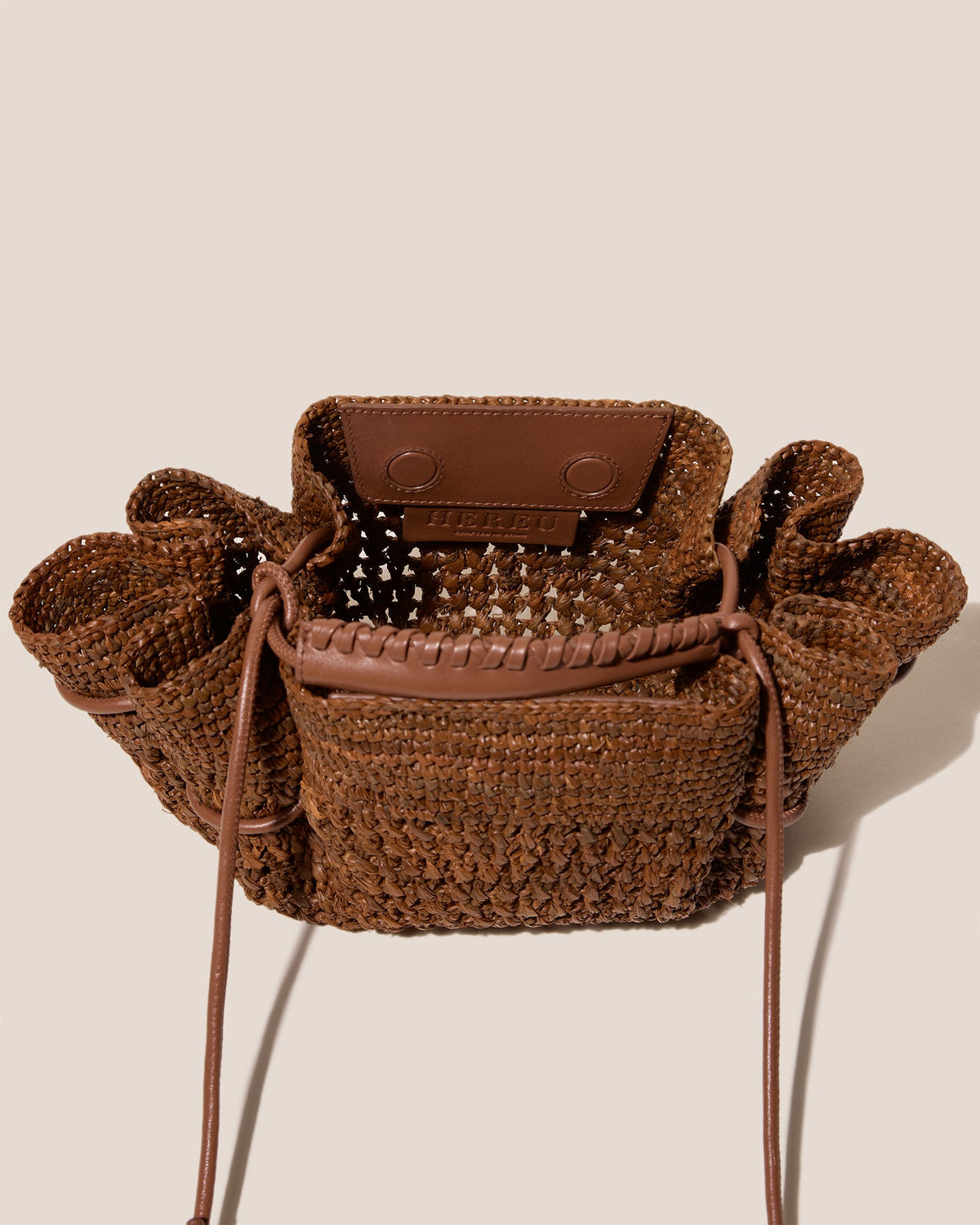ARTA MINI CROCHET RAFFIA - Pleated Crossbody Bag | Hereu Women|Men