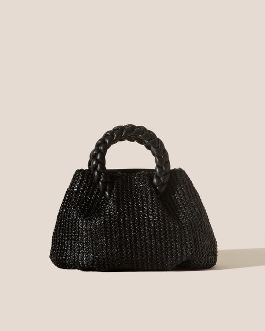 BOMBON M RAFFIA - Medium Plaited-handle Raffia Handbag | Hereu Women