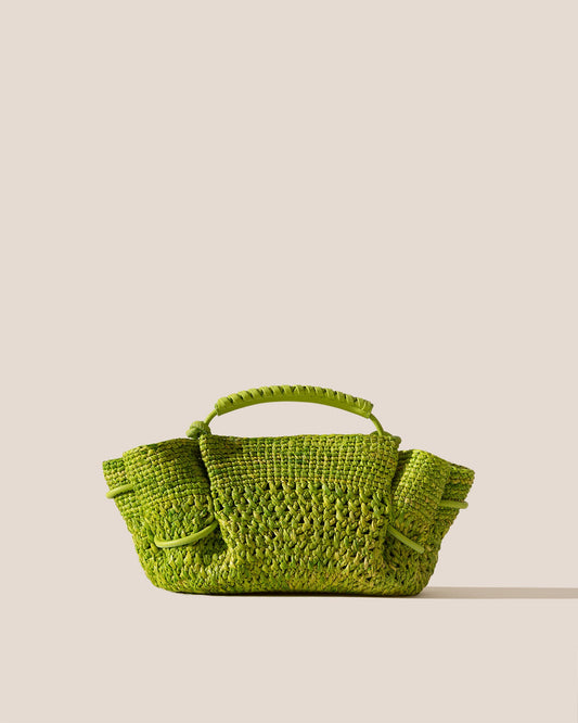 ARTA MINI CROCHET RAFFIA - Pleated Crossbody Bag | Hereu Women