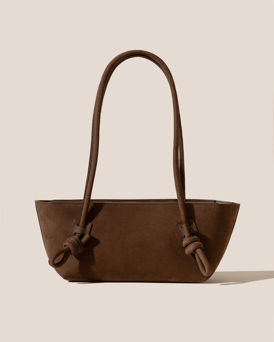 FLECA NUBUCK - Knotted-handle Shoulder Bag | Hereu Women