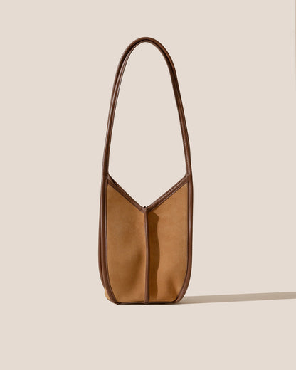 CALELLA BUCKET SUEDE - Leather-trimmed Shoulder Bag | Hereu Women