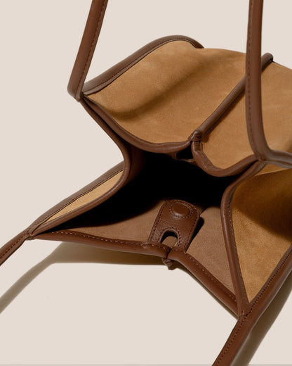 CALELLA BUCKET SUEDE - Leather-trimmed Shoulder Bag | Hereu Women