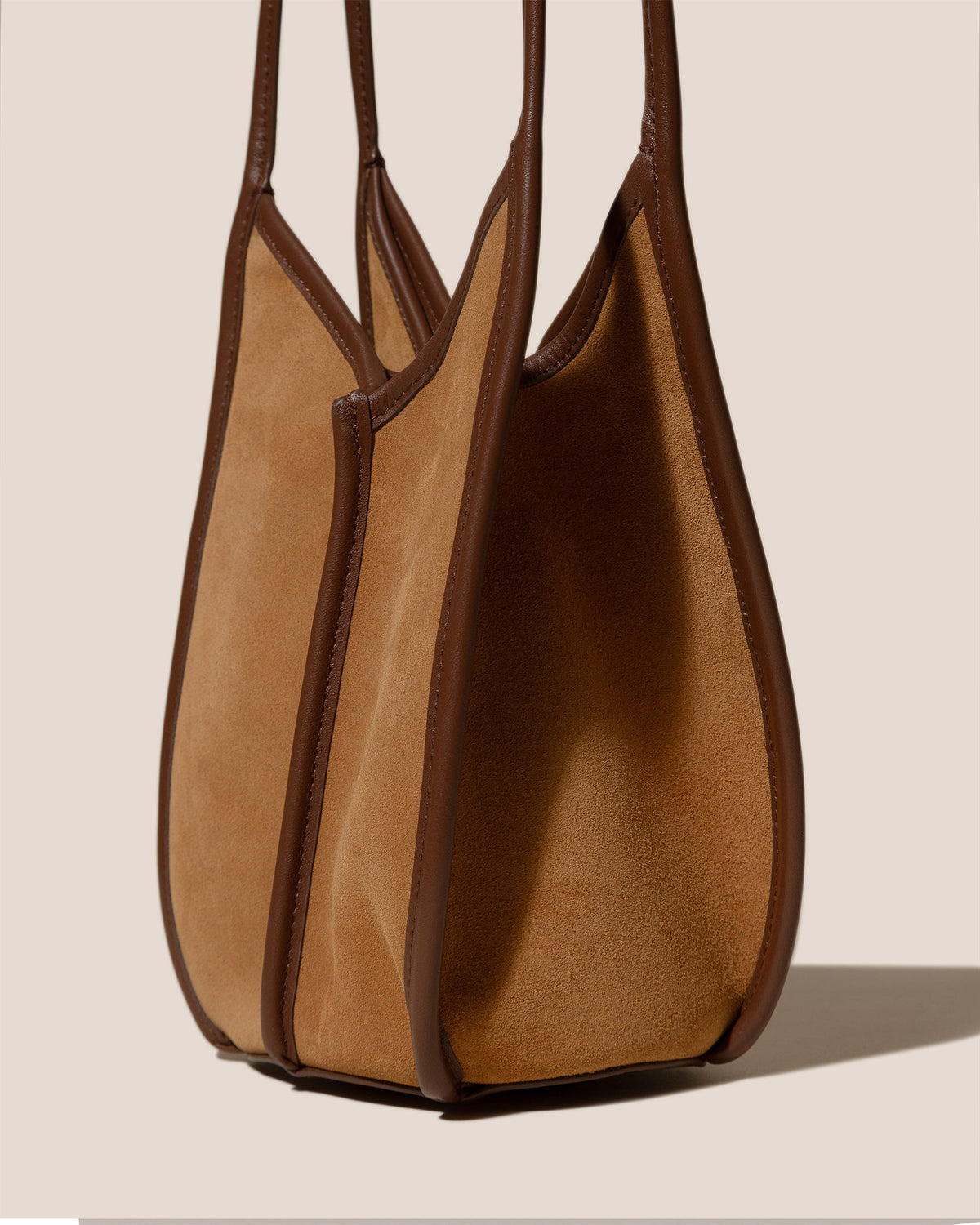 CALELLA BUCKET SUEDE - Leather-trimmed Shoulder Bag | Hereu Women