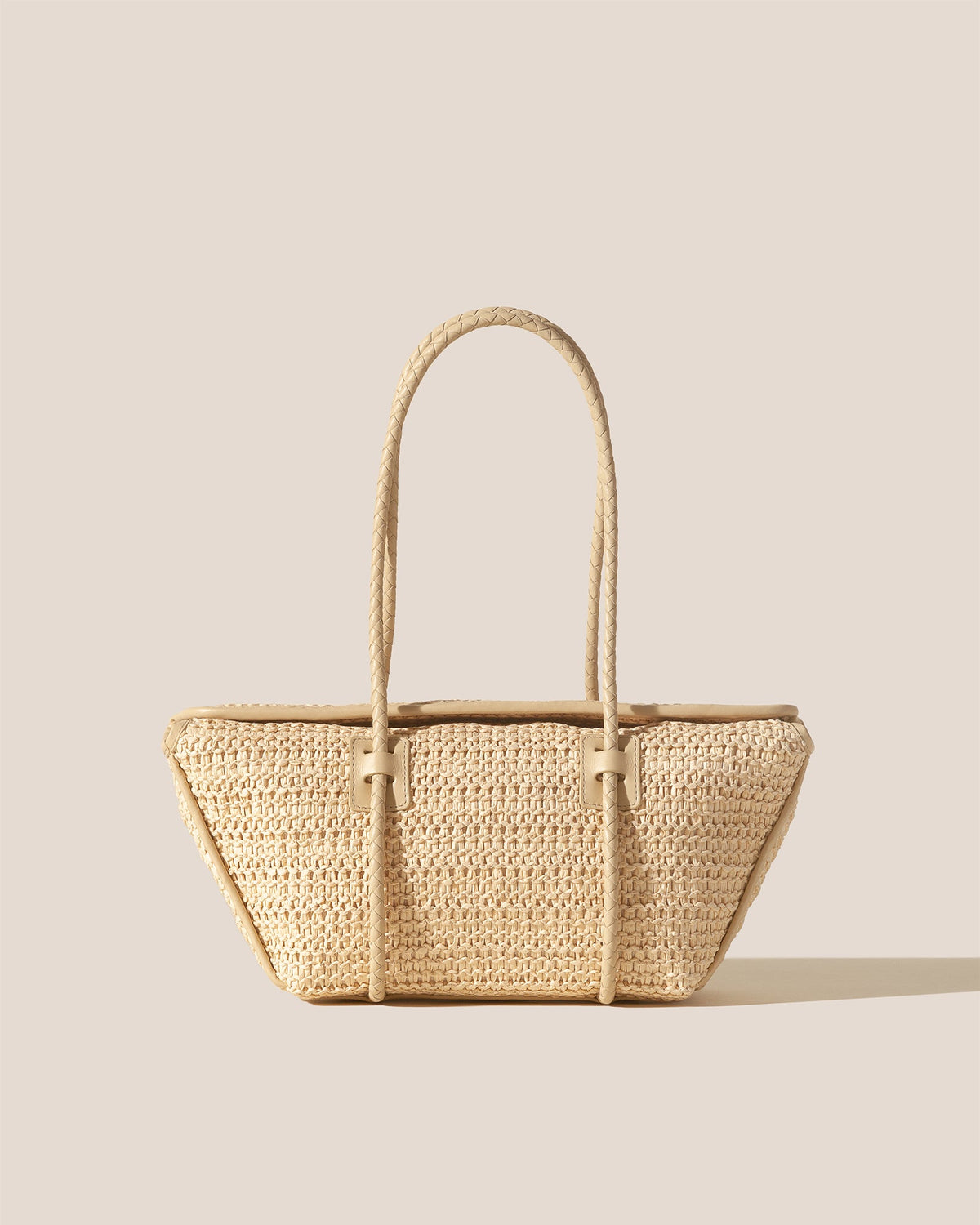 FORNA RAFFIA - Leather Framed Shoulder Bag | Hereu Women