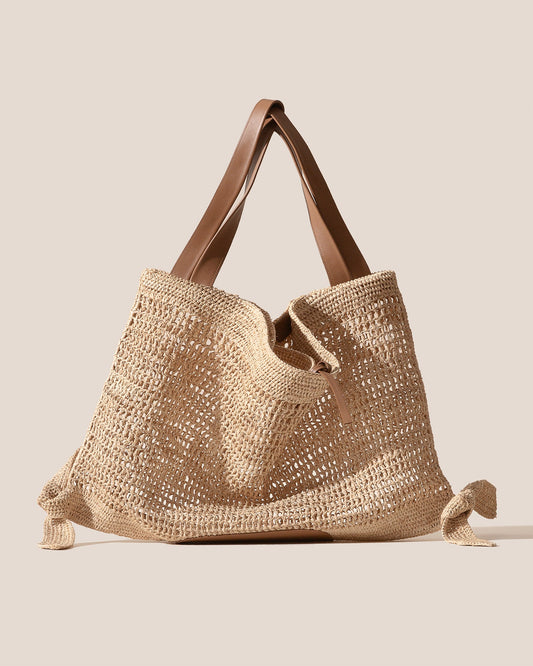 CADOR RAFFIA MESH - Slouchy Shoulder Bag | Hereu Women