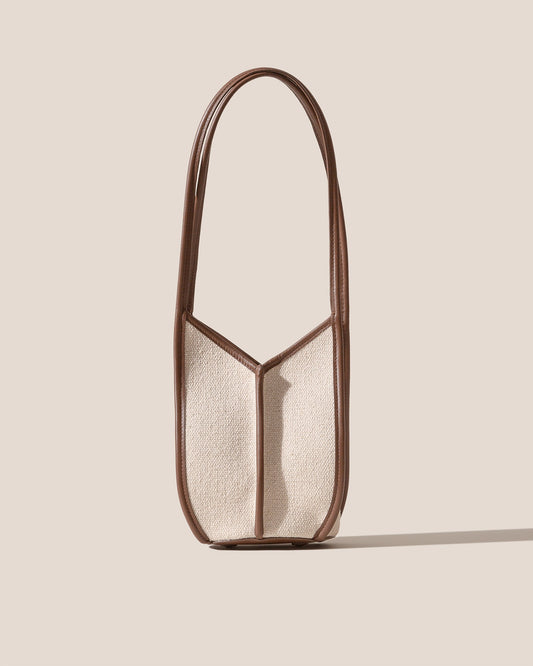 CALELLA BUCKET CANVAS - Leather-trimmed Shoulder Bag | Hereu Women