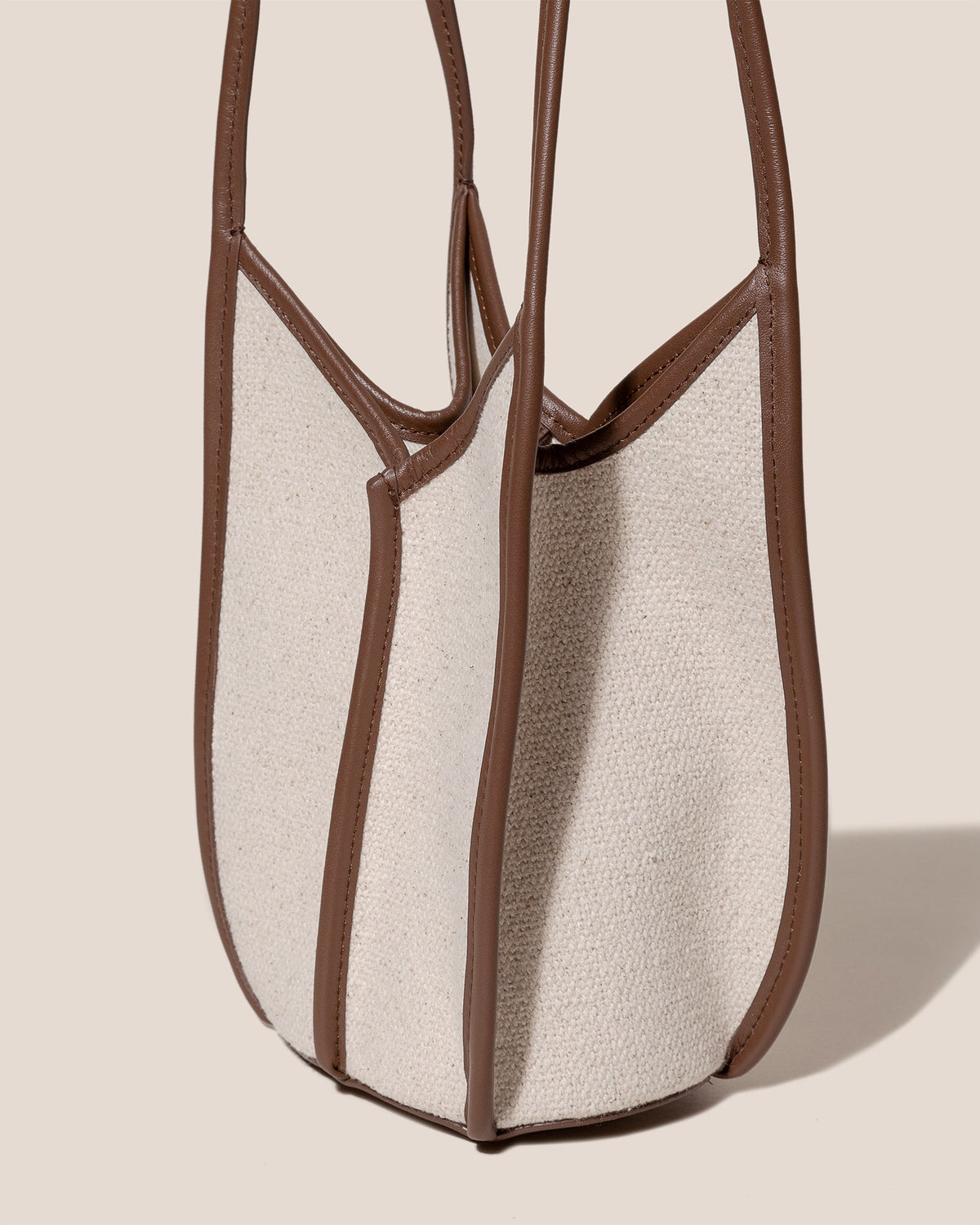 CALELLA BUCKET CANVAS - Leather-trimmed Shoulder Bag | Hereu Women