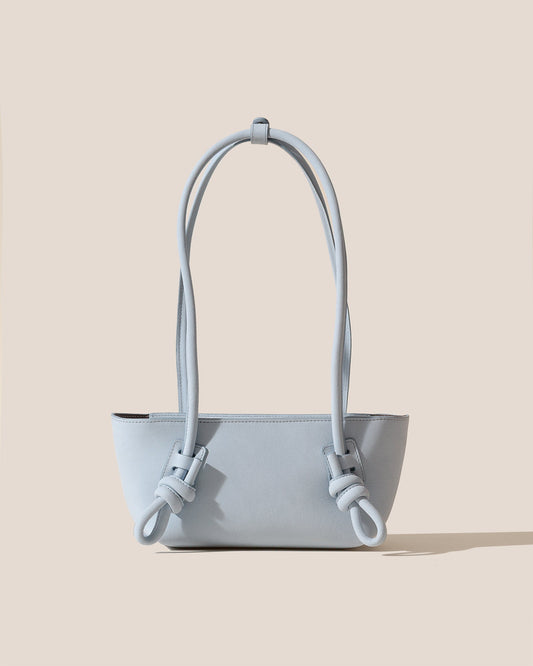 FLECA MINI SHOULDER NUBUCK - Knotted-handle Shoulder Bag | Hereu Women