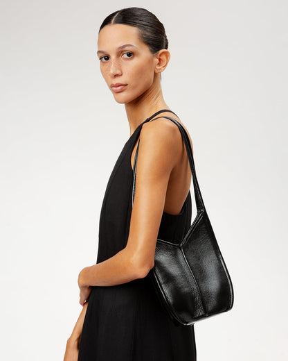 CALELLA BUCKET LEATHER - Leather-trimmed Shoulder Bag | Hereu Women