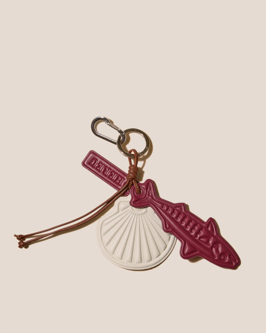LAMAR KEYCHAIN - Embossed Leather Keychain | Hereu Women