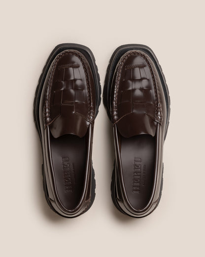 NOMBELA SPORT - Tread Sole Interwoven Detail Slip-On Loafer | Hereu Men