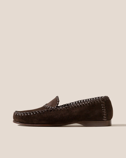 SASTRE SUEDE - Braided Seams Slip-on Loafer | Hereu Men