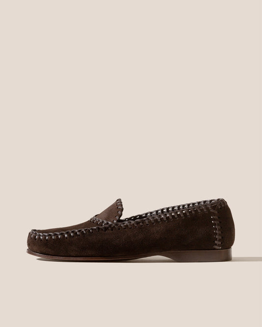SASTRE SUEDE - Braided Seams Slip-on Loafer | Hereu Men