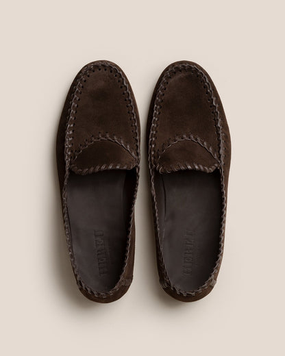 SASTRE SUEDE - Braided Seams Slip-on Loafer | Hereu Men