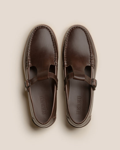 ALBER RUBBER VEG TAN - T-bar Loafer | Hereu Men
