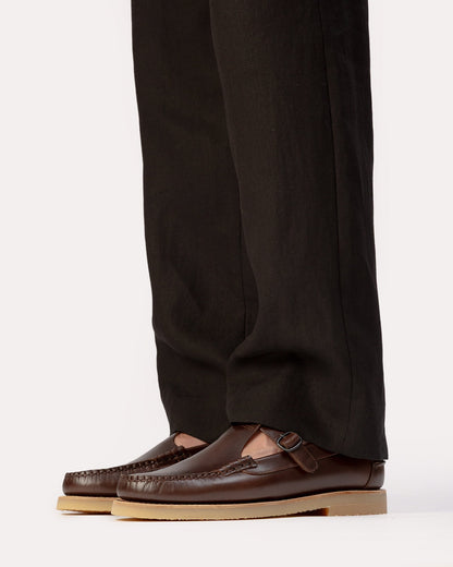 ALBER RUBBER VEG TAN - T-bar Loafer | Hereu Men