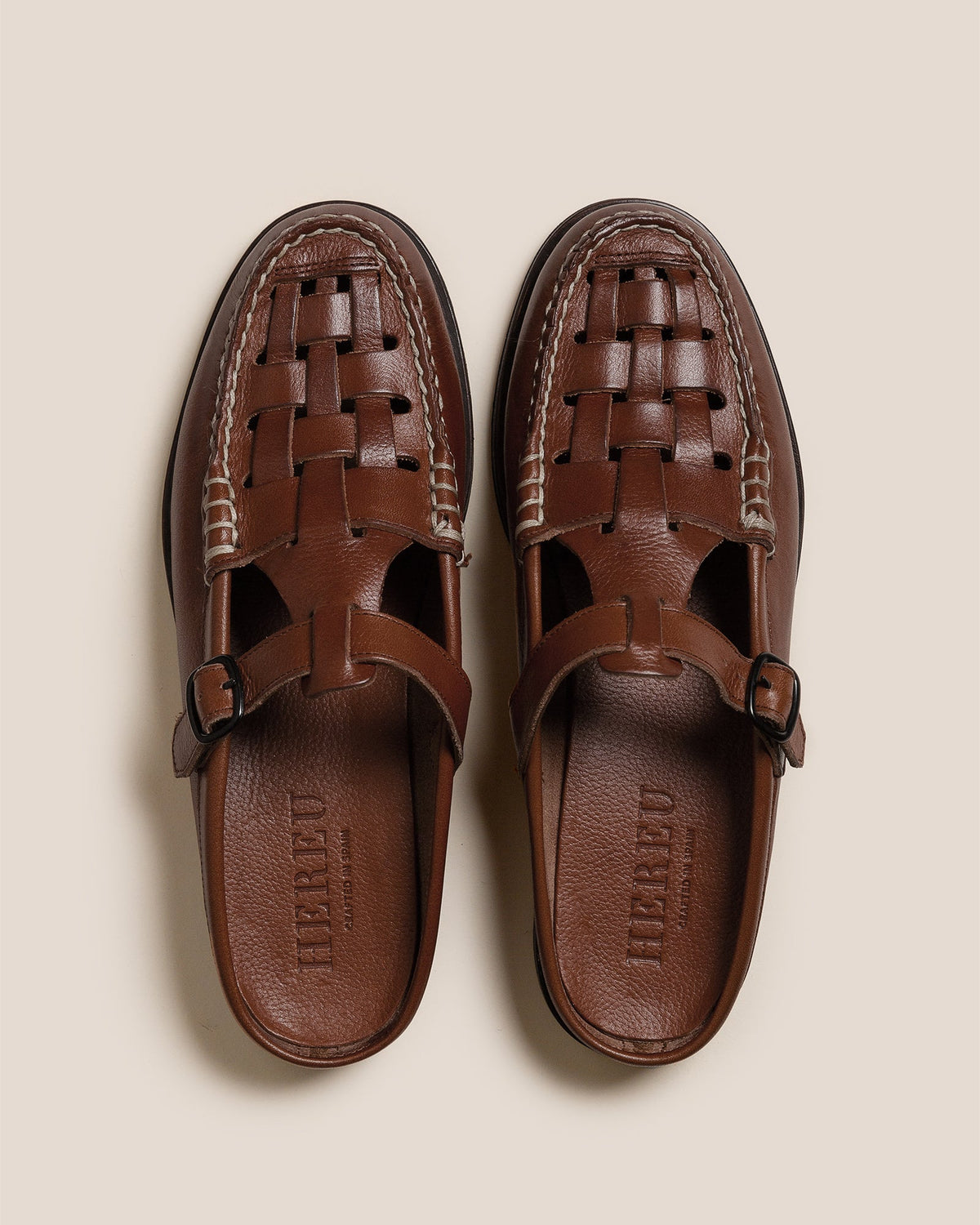 FERRIOL MULE - Woven T-bar Mule Loafer | Hereu Men