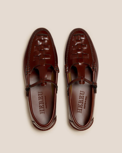 MAQUEDA - Interwoven T-Bar Loafer | Hereu Men