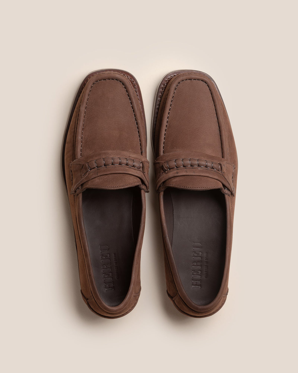 BORADA BORDON NUBUCK - Slip-on Moc Toe Loafer | Hereu Men
